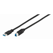 VIVANCO 45235, USB 3.1 type A na USB 3.1 type B, 1.8m kabel