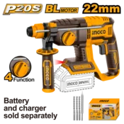 Super Ingco akumulatorska cekic bušilica CRHLI20208 22MM 2J SOLO