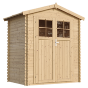 Timbela Lesena vrtna lopa - 136x196xH218 cm/1,98 m2 - Vrtna hiša s podi - TIMBELA M367F+M367G, (21823619)