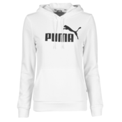 Puma ESS LOGO HOODIE TR, ženski pulover, bijela 586791