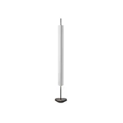 FLOS LED-stoječa svetilka Emi, bela, z možnostjo zatemnitve, višina 170 cm - Dnevna soba/jedilnica - Dizajn - bel, črn - Aluminij