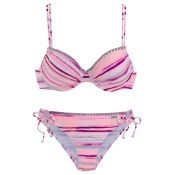 VENICE BEACH Bikini pastelno modra/temno liila/marelica
