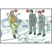 Special Hobby maketa-miniatura US Navy Mechanics (2 fig.) And Pilot WW II • maketa-miniatura 1:72 figure • Level 4