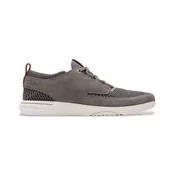 Clarks za moške. 26181629 Easeway Sport sivi usnjeni čevlji (45), Ravna stran, Semiš, Čipke, Priložnostno, Siva