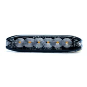 18W LED stroboskopska opozorilna luč, homologacija ECE R65 - 15 načinov osvetlitve ORANŽNA