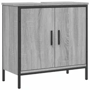 Vidaxl Omarica za umivalnik siva sonoma 60x30x60 cm inženirski les