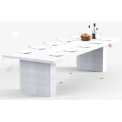 Casa Padrino luxury dining table with bioethanol fireplace 300 x 115 x H. 75 cm - Different Colors - Dining room table - Garden table - Dining room furniture - Garden furniture - Luxury furniture