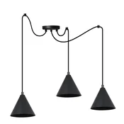 GH VISEČA SVETILKA SOHO SPIDER ČRNE 3-KRAJNE 14 CM E14