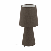 EGLO 97133 | Carpara Eglo stolna svjetiljka 47cm sa prekidacem na kablu 2x E27 smede