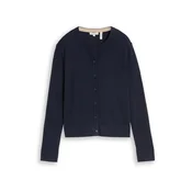 TOM TAILOR Pletena jopa temno modra