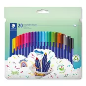 Komplet markerjev, 1 mm, STAEDTLER Triplus 323, 20 različnih barv, 20 kosov