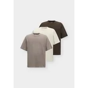 Abercrombie & Fitch Majica kremna/temno bež/temno rjava