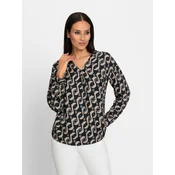 heine Bluza bež/chamois/črna