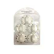 Set dugmica za šporet Alfa Plam S140, 5 komada, Beli