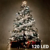 Bele Novoletne Lučke 120 LED