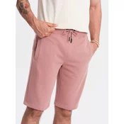 Ombre Mens BASIC cotton sweat shorts - dark pink