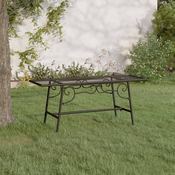 Klupa oko stabla 110 cm crna celicna