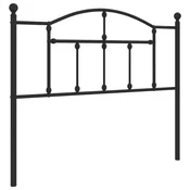 Vidaxl Kovinsko nadomestno vzglavje črno 107 cm