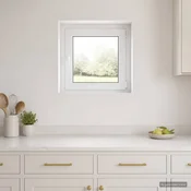 vidaXL Okno za klet RISOR 55 x 55 cm PVC in steklo