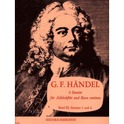 HANDEL:6 SONATEN 5 & 6/BAND 3 ALBLOCKFLTE UND BASSO CONTINUO