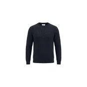 DAN FOX APPAREL Pulover Flynn temno modra