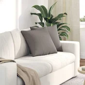 Jastucici za sofu 2 pcs Sivo-smeda 45 x 45 cm tkanina