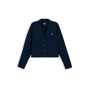 Tommy Jeans Pletena jopa mornarska