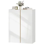 Homestar Omara za čevlje 6-nadstropna 70x35x95 cm bela
