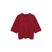 VERO MODA Pulover VMBOOM pegasto rdeča