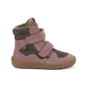 Froddo škornji G3160247 BAREFOOT TEX WINTER podloženi D grey/pink 32