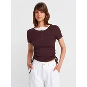 Dilvin Majica T-Shirts burgund
