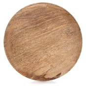 Excellent Houseware Okrogel servirni pladenj iz mangovega lesa, 25 cm