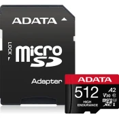 Adata High Endurance/Micro SD/512GB/UHS-I U3 / Class 10/+ Adapter