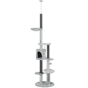 Homestar Mačje drevo nastavljiva višina do stropa 60x225x255 cm siva