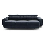 Antracitno siva baršunasti sklopiva sofa 261 cm Laurence – ELTAP