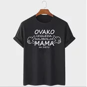 MAFIMI Ženska majica Ovako izgleda najbolja mama, Crna