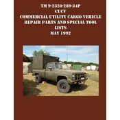 TM 9-2320-289-34P CUCV Commercial Utility Cargo Vehicle Repair Parts and Special Tool Lists May 1992
