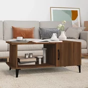 Stolic za kavu smeda boja hrasta 90x50x40 cm konstruirano drvo