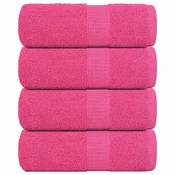 Rucnici za pranje FROGN 4 kom. Roze 30x30 cm 360 g/m2