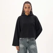 Cropp - Črna pulover s kapuco - črna