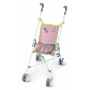 DeCuevas 90089 Zložljiv voziček za lutke, roza, 56 cm