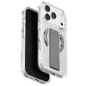 Premium ovitek UNIQ Heldro Air MagClick™ za iPhone 17 Pro Max - Clear/Gray