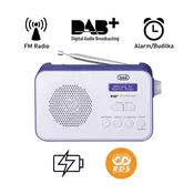 Trevi 7F92R prenosni digitalni radio, DAB, DAB+, FM, modra