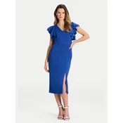 Swing Cocktail obleka 5AI18400 Modra Slim Fit