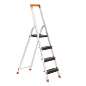 Songmics Lestev z 4 stopnicami 44x835x143 cm črna