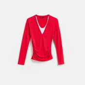 Reserved - Bluza sa dekorativnim naborima