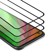 Cadorabo CADORABO Nokia 3.4 - Zaščitna folija v transparentno s čarno - 3-pack Kaljeno steklo za zaščito zaslona s trdoto 9H in 3D dotikom, (20548165)
