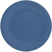 GoDan Temno modri papirnati krožniki 18 cm 6 kosov.