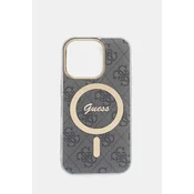 shumee Ovitek Guess za iPhone 16 Pro 6,3 črne barve z MagSafe