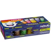 Nebulo: 12-delni komplet tempera barvic v 25ml lončkih